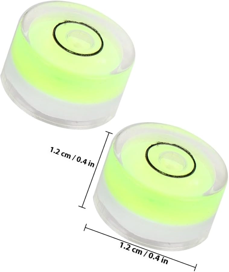 Lifkome 16 Pcs Universal Circular Bubble Level 15mm Diameter 6mm Height Green - Image 2